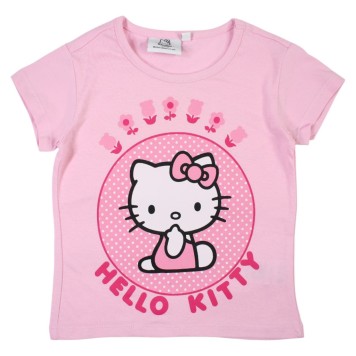 Hello Kitty Pink children's short sleeve t-shirt, top 3-8 years