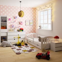 Łóżko dziecięce PLAY 180x80 Białe + Materac