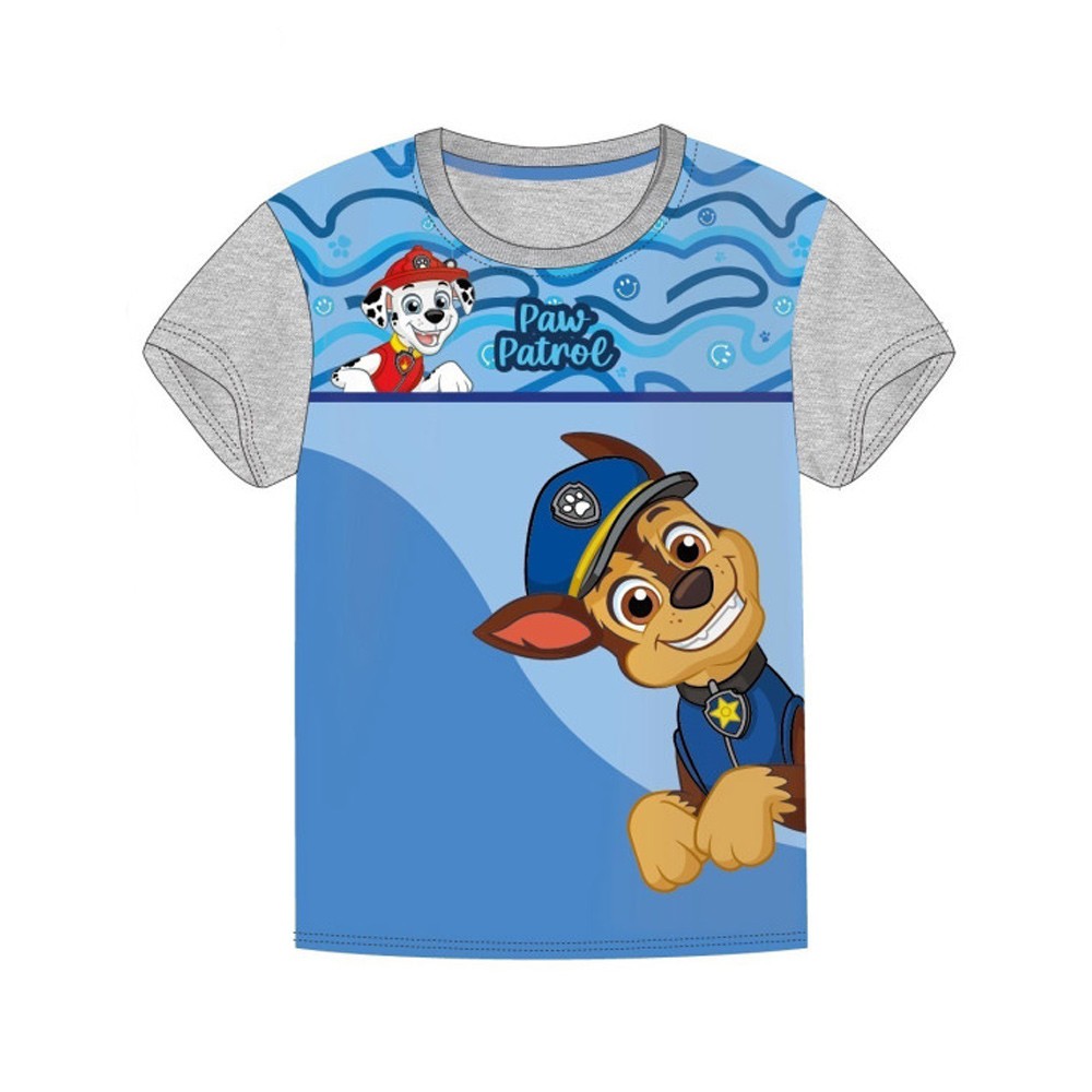 Paw Patrol Smile Blue Smile Grey children's short t-shirt, top 2 years