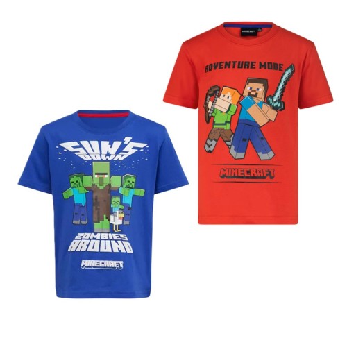 Minecraft children's short shirt, top 6-12 years