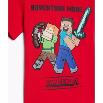 Minecraft children's short shirt, top 6-12 years