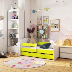Łóżko dziecięce SMILE 140x70 Limonka + Materac