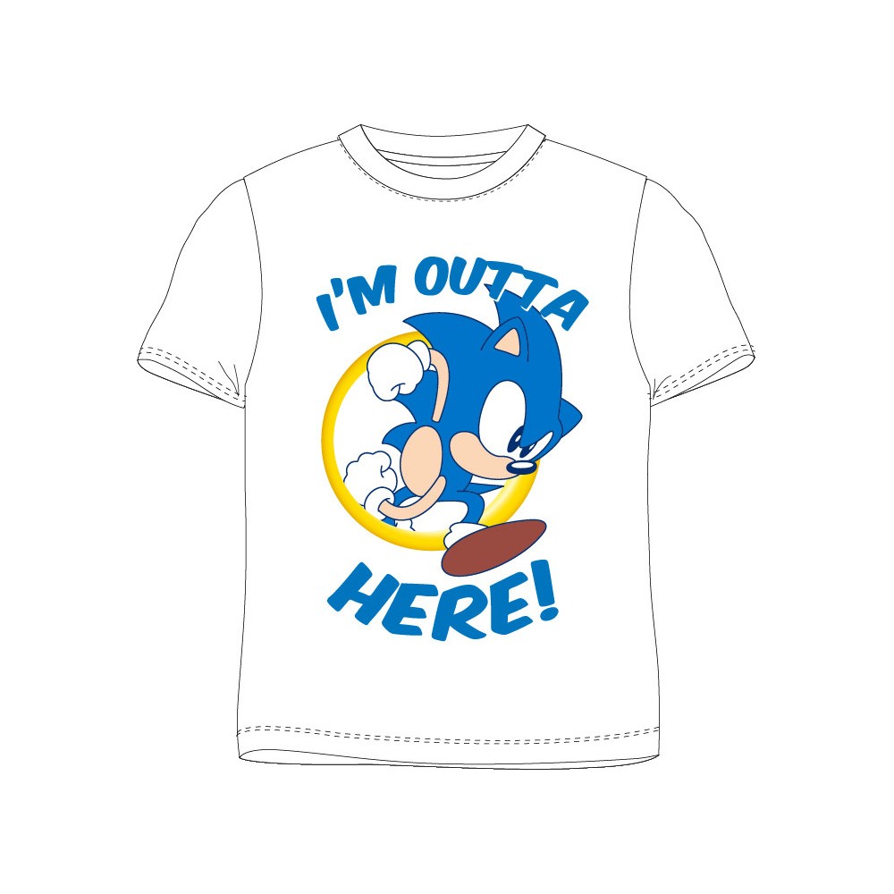 Sonic the Hedgehog Here children's short t-shirt, top 104 cm