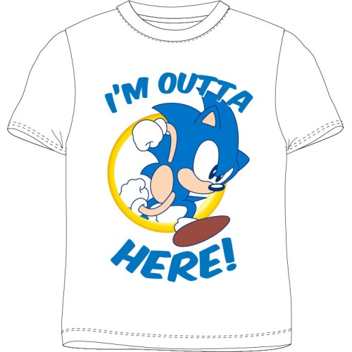 Sonic the Hedgehog Here children's short t-shirt, top 134 cm