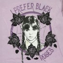 Wednesday Black Roses children's short t-shirt, top 6-12 years