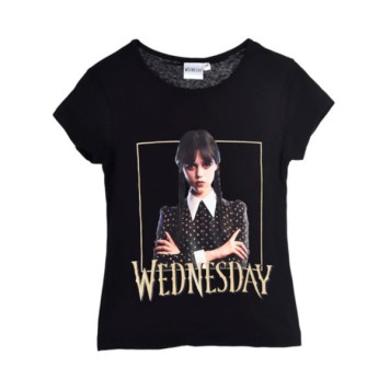 Wednesday Gloomy Black children's t-shirt, top 10 years / 140 cm