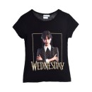 Wednesday Gloomy Black children's short-sleeved top 6 years / 116 cm