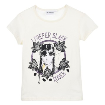 Wednesday Black Roses children's short t-shirt, top 10 years
