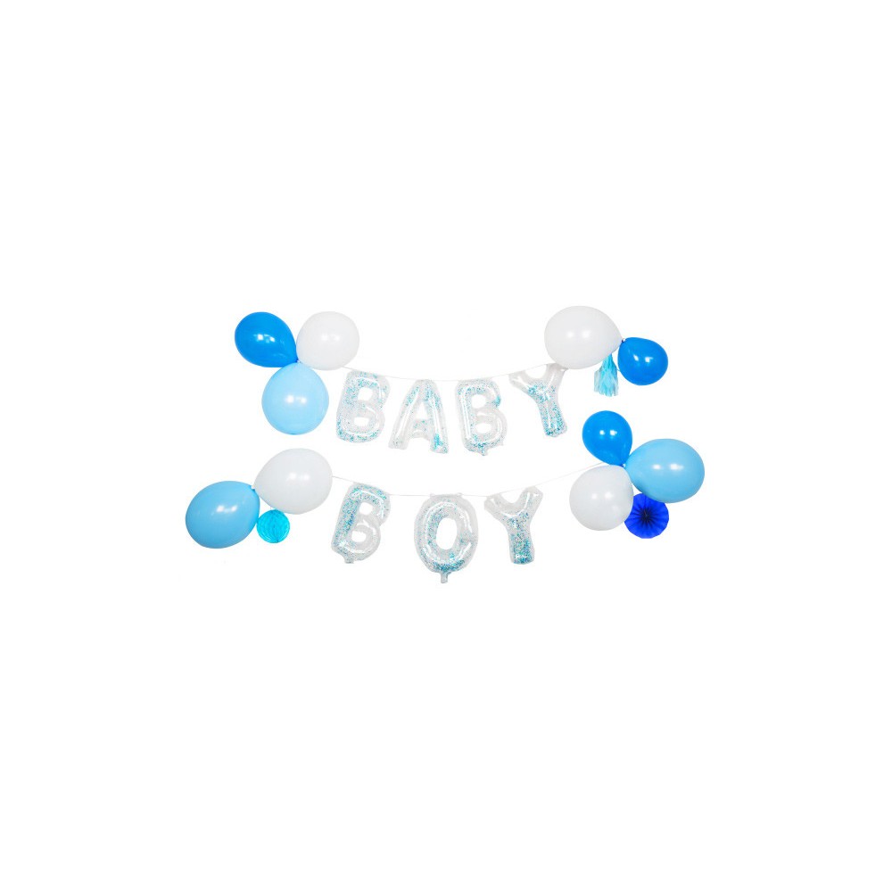 Baby Baby Boy Boy foil balloon, balloon set