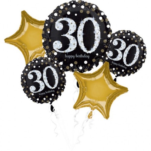 Happy Birthday Happy Birthday 30 Foil Balloon set of 5