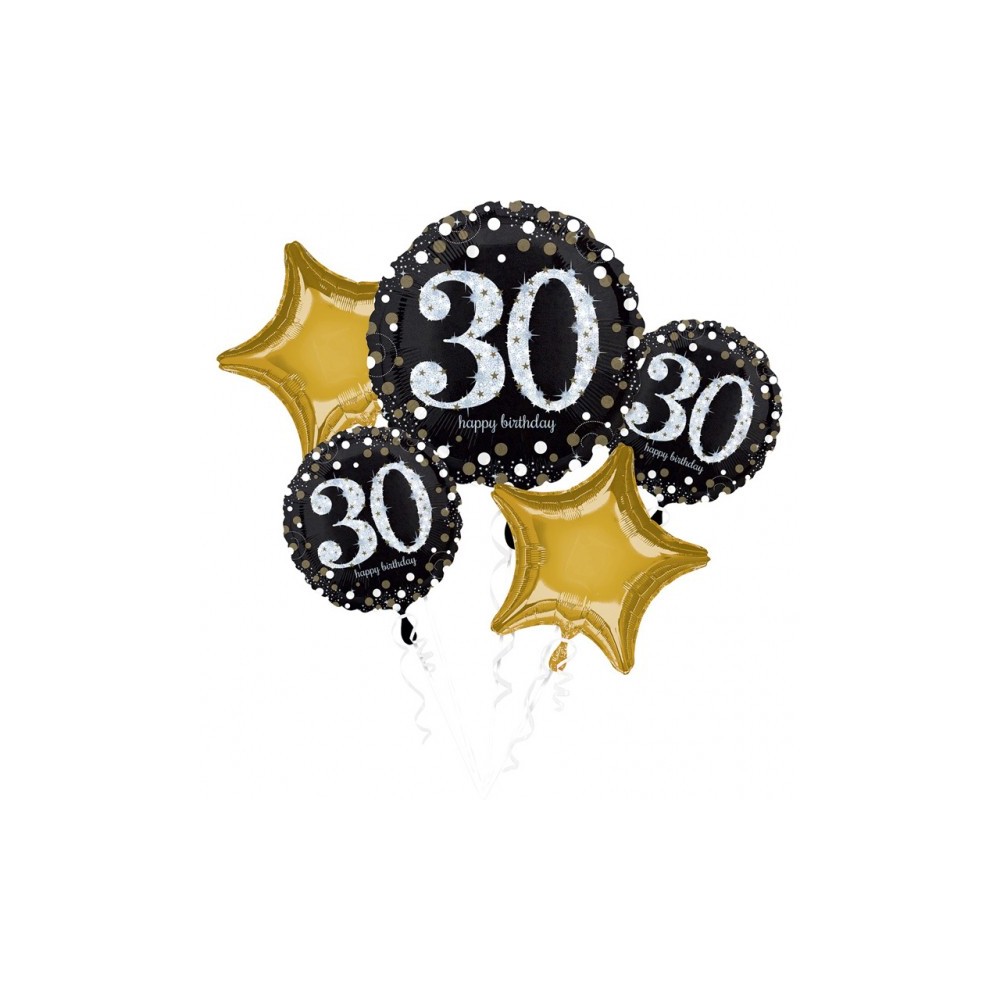 Happy Birthday Happy Birthday 30 Foil Balloon set of 5