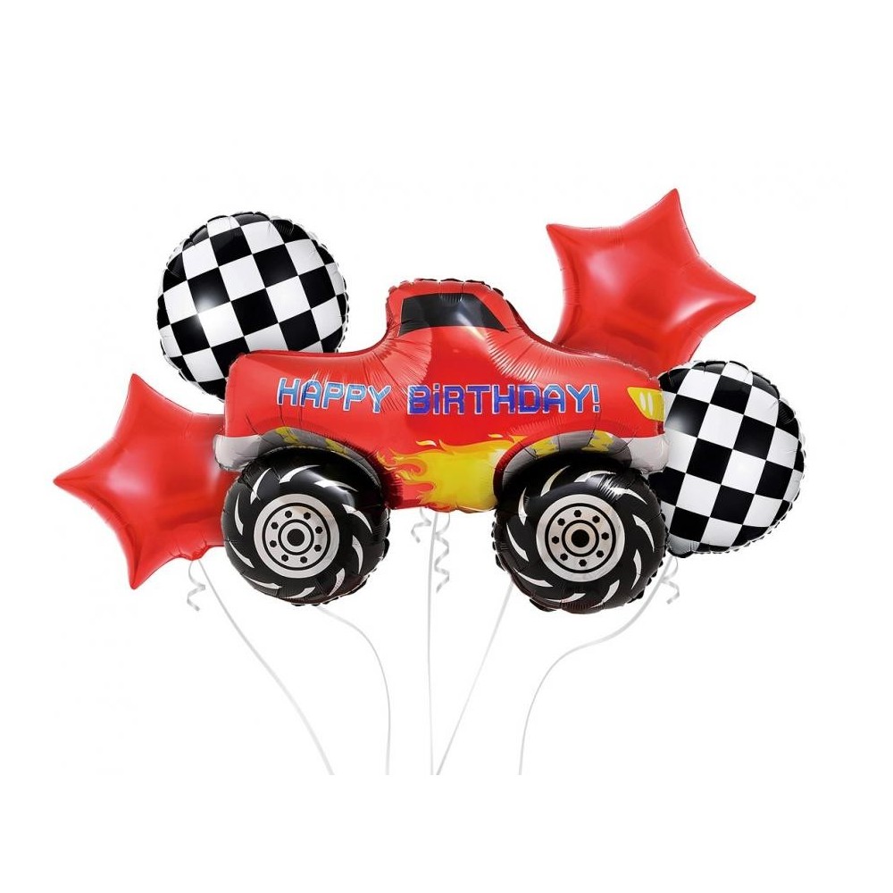 Vehicle Monster Truck foil balloon 5-piece set