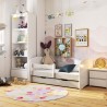 Łóżko dziecięce SMILE 160x80 Szare + Materac