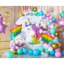 Unicorn Rainbow foil balloon 5-piece set