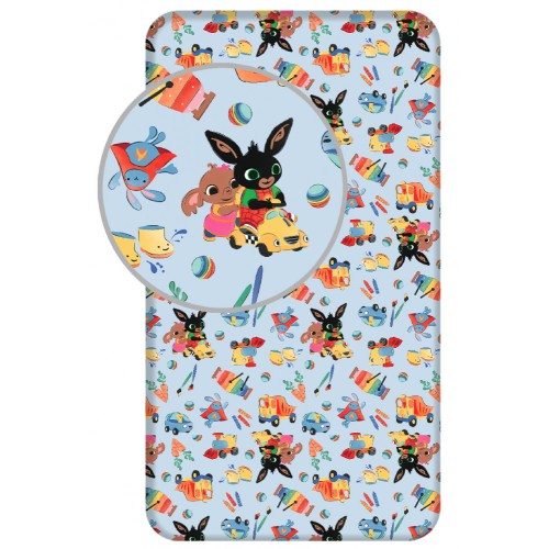 Bing Activities fitted sheet 90x200 cm