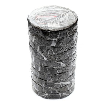 Taśma izolacyjna z włókniny poliesterowej 10szt. czarna KD10917