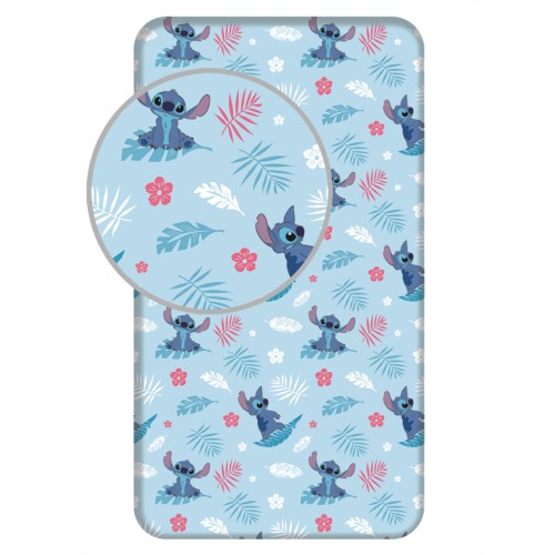 Disney Lilo and Stitch Blue Fitted sheet 90x200 cm