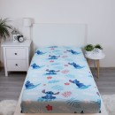 Disney Lilo and Stitch Blue Fitted sheet 90x200 cm