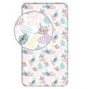 Disney Lilo and Stitch Leaves Fitted sheet 90x200 cm