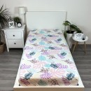 Disney Lilo and Stitch Leaves Fitted sheet 90x200 cm
