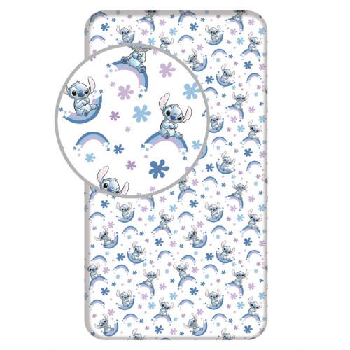 Disney Lilo and Stitch Rainbow Fitted sheet 90x200 cm