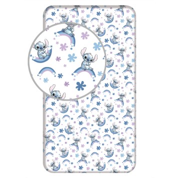 Disney Lilo and Stitch Rainbow Fitted sheet 90x200 cm