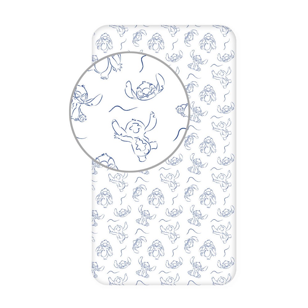 Disney Lilo and Stitch Stellar Waves fitted sheet 90x200 cm