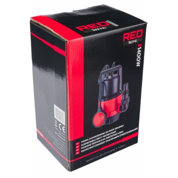 Pompa Zatapialna DO WODY Czystej Brudnej z Pływakiem 1400W Deszczówki RTPDW0050