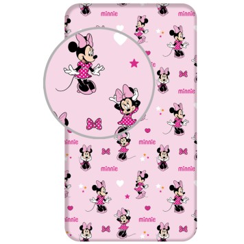 Disney Minnie  Pretty in Pink fitted sheet 90x200 cm