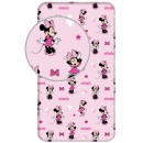 Disney Minnie  Pretty in Pink fitted sheet 90x200 cm