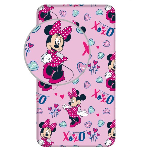 Disney Minnie  XoXo fitted sheet 90x200 cm