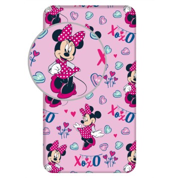 Disney Minnie  XoXo fitted sheet 90x200 cm