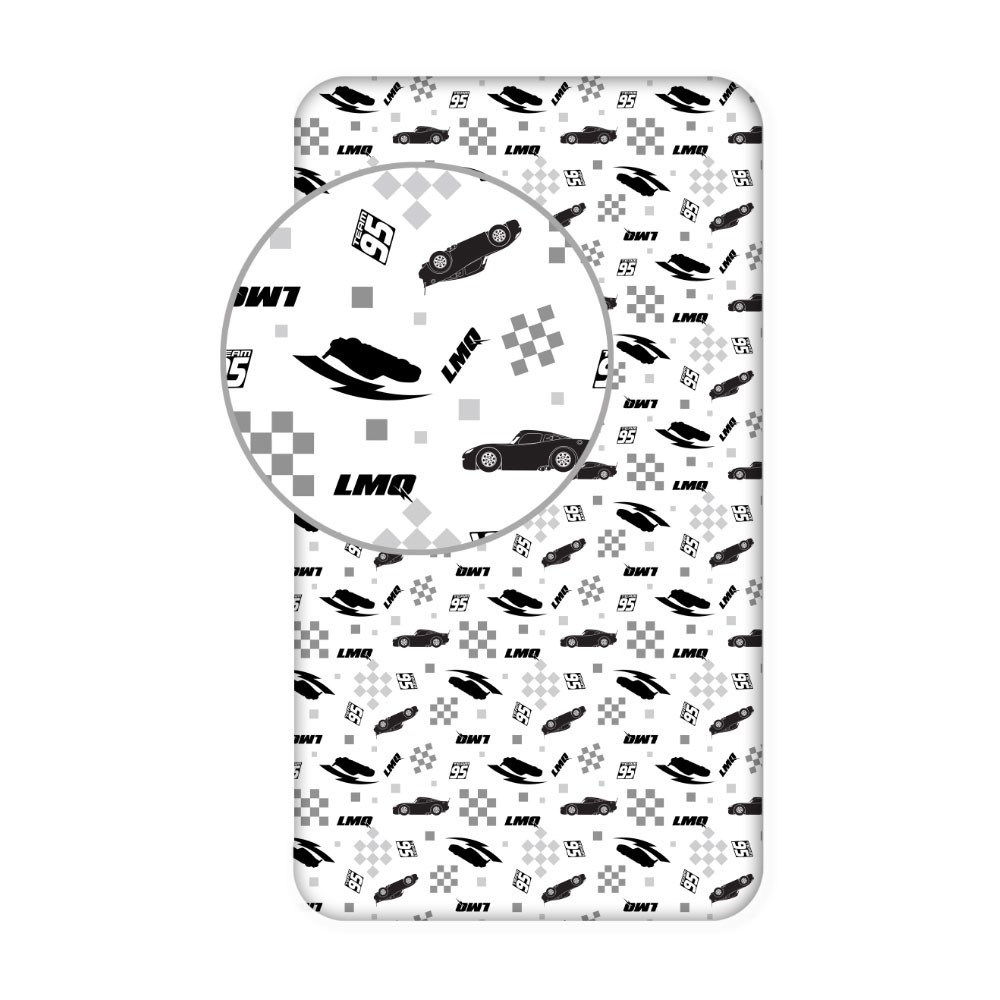 Disney Cars LMQ  fitted sheet 90x200 cm