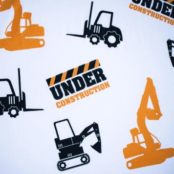 Construction Construction, fitted sheet 90x200 cm