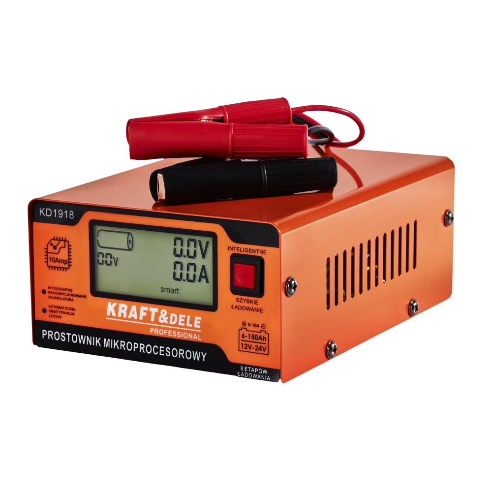 Chargeur de batterie auto REDRESSEUR À MICROPROCESSEUR 10AMP 12/24V Chargeur de batterie auto REDRESSEUR À MICROPROCESSEUR 10AMP 12/24V