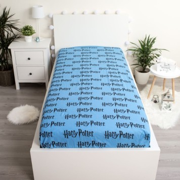 Harry Potter Blue fitted sheet 90x200 cm