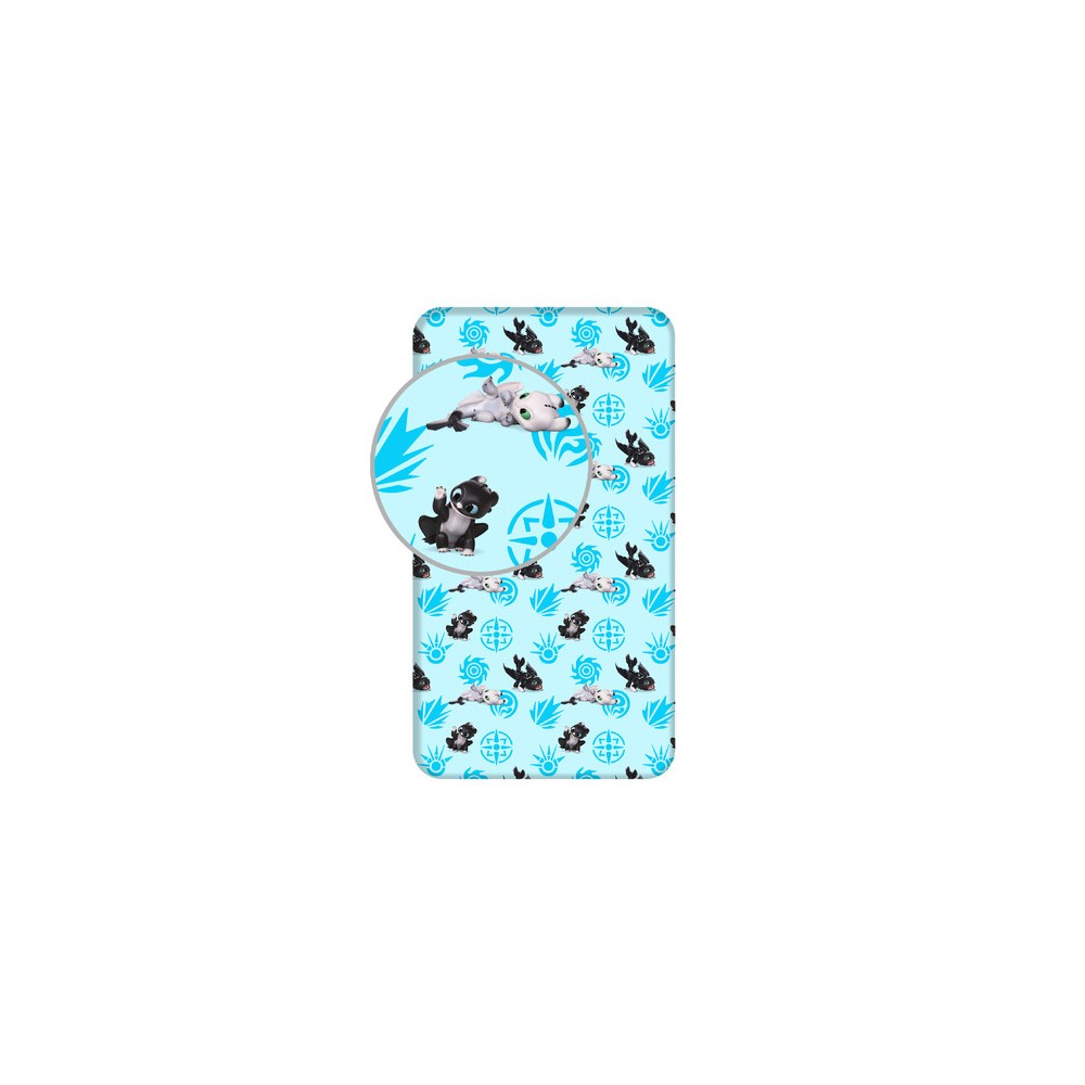 How To Train Your Dragon Babies fitted sheet 90x200 cm