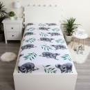 Koala White fitted sheet 90x200 cm
