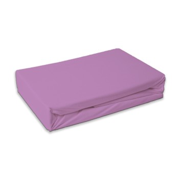 Colour Violet terry fitted sheet 180x200 cm