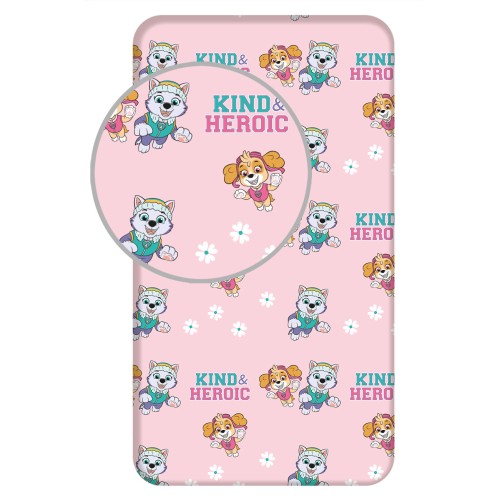 Paw Patrol Heroic fitted sheet 90x200 cm