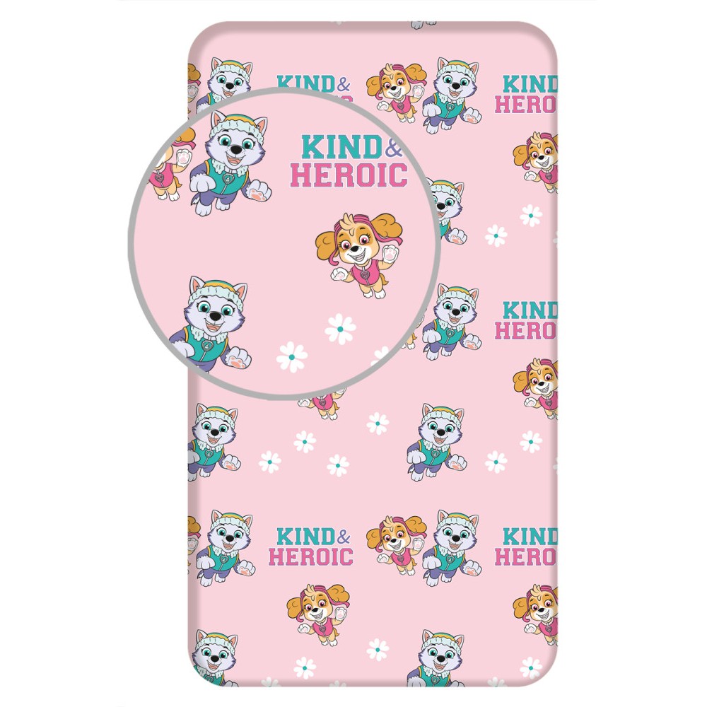 Paw Patrol Heroic fitted sheet 90x200 cm