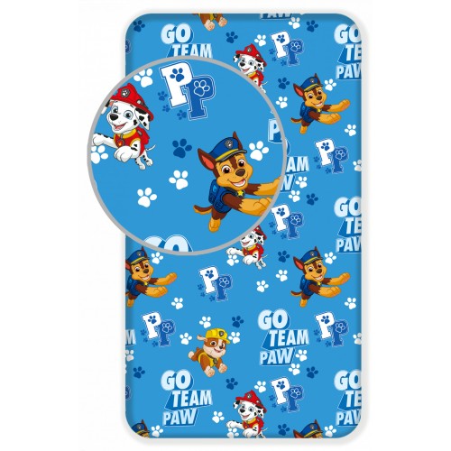 Paw Patrol Team fitted sheet 90x200 cm