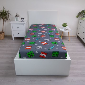 Minecraft We Got This fitted sheet 90x200 cm