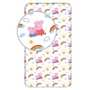 Peppa Pig Rainbow fitted sheet 90x200 cm