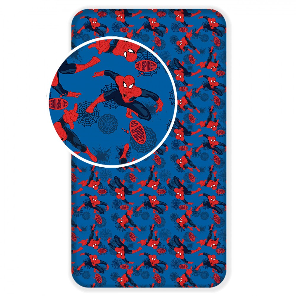 Spiderman fitted sheet 90x200 cm