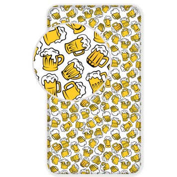 Beer Beer, fitted sheet 90x200 cm