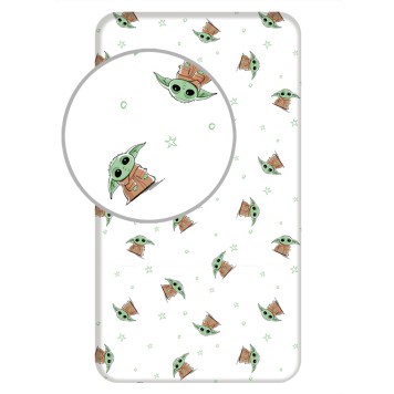 Star Wars Baby Yoda fitted sheet 90x200 cm