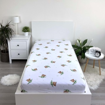 Star Wars Baby Yoda fitted sheet 90x200 cm