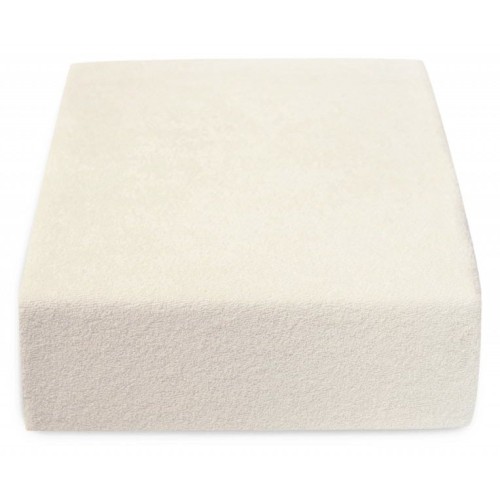 Colour Ecru, Terry Fitted Sheet 60x120 cm