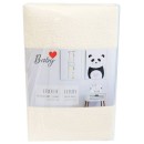 Colour Ecru, Terry Fitted Sheet 60x120 cm